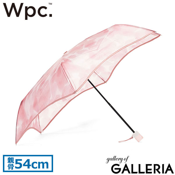 ダブリュピーシー Wpc. 折りたたみ傘 可愛い オシャレ 風に強い ニュアンス ビニール 軽い 手開き フラワーベースアンブレラ ミニ PT-0081-002