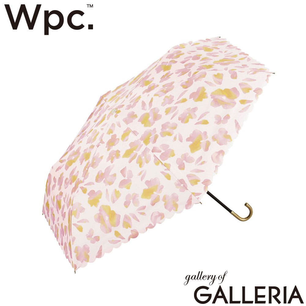 ダブリュピーシー Wpc. 折りたたみ傘 親骨49cm 6本骨 UPF50＋ 手動 手動開閉 49cm 遮光ニュアンスフラワー ミニ 801-16396-102