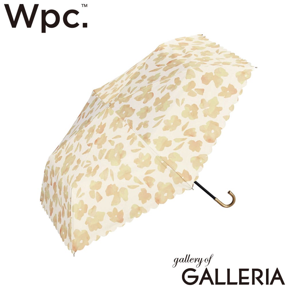 ダブリュピーシー Wpc. 折りたたみ傘 親骨49cm 6本骨 UPF50＋ 手動 手動開閉 49cm 遮光ニュアンスフラワー ミニ 801-16396-102