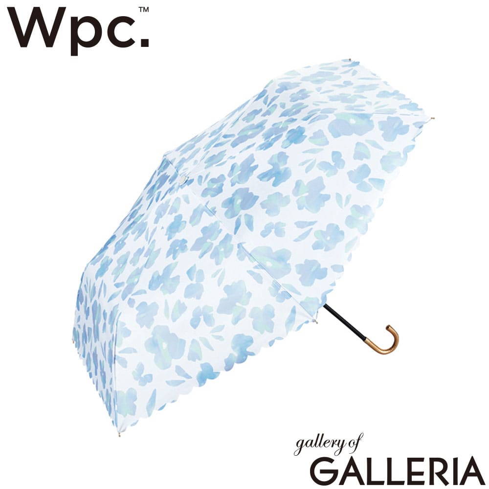 ダブリュピーシー Wpc. 折りたたみ傘 親骨49cm 6本骨 UPF50＋ 手動 手動開閉 49cm 遮光ニュアンスフラワー ミニ 801-16396-102