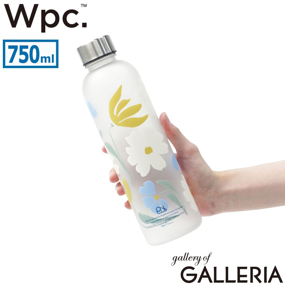 ダブリュピーシー Wpc. ボトル 軽量 プラスチック マイボトル ブランド 花柄 軽い 750ml patterns ウォーターボトル W169