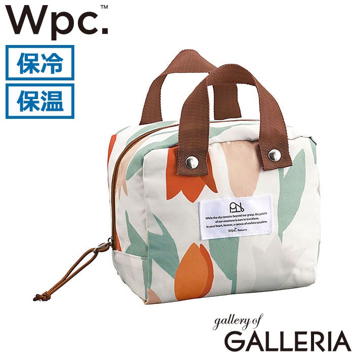 ダブリュピーシー Wpc. ランチバッグ バッグ 手持ち 軽食 コンパクト ミニ ランチポーチ Wpc.Patterns 簡易保冷・保温ポーチ W200