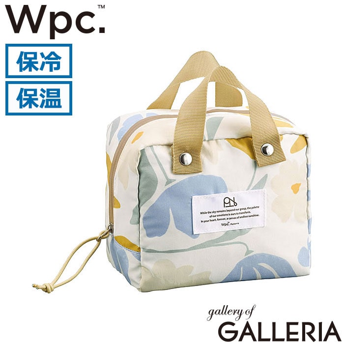 ダブリュピーシー Wpc. ランチバッグ バッグ 手持ち 軽食 コンパクト ミニ ランチポーチ Wpc.Patterns 簡易保冷・保温ポーチ W200