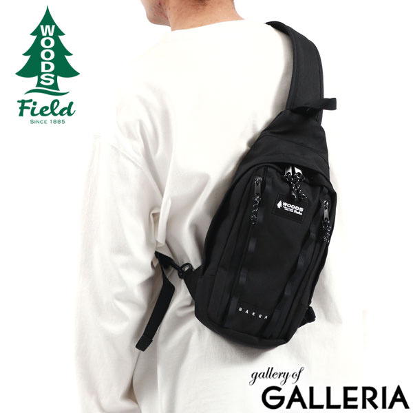 WOODS Field ボディバッグ メンズ レディース 小さい ウッズフィールド ブランド ショルダーバッグ 斜めがけバッグ 40代 50代 撥水 軽量 軽い 縦型 大人 旅行 ワンショルダーバッグ オシャレ カジュアル DEEPSHOT 17007