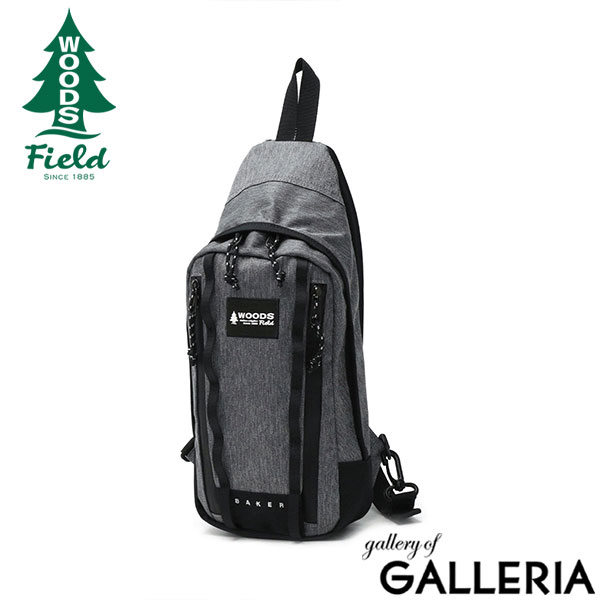 WOODS Field ボディバッグ メンズ レディース 小さい ウッズフィールド ブランド ショルダーバッグ 斜めがけバッグ 40代 50代 撥水 軽量 軽い 縦型 大人 旅行 ワンショルダーバッグ オシャレ カジュアル DEEPSHOT 17007