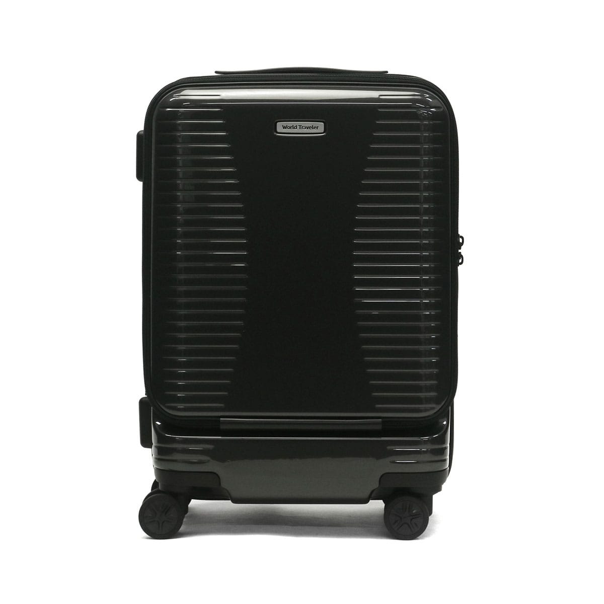 ワールドトラベラー スーツケース World Traveler キャリーケース PLYMOUTH プリマス Sサイズ 小型 ファスナー TSAロック 27L 35L 1泊 2泊 フロントオープン エキスパンダブル ハード 出張 旅行 ACE エース 06701