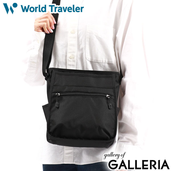 ワールドトラベラー ショルダーバッグ World Traveler デネブ ミニショルダー 斜めがけ バッグ 小さめ A5 軽量 軽い 縦型 ファスナー カジュアル 旅行 大人 メンズ レディース 17221