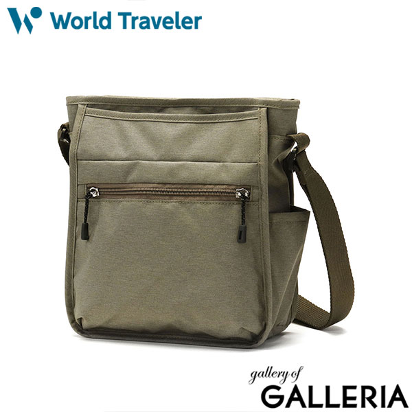 ワールドトラベラー ショルダーバッグ World Traveler デネブ ミニショルダー 斜めがけ バッグ 小さめ A5 軽量 軽い 縦型 ファスナー カジュアル 旅行 大人 メンズ レディース 17221