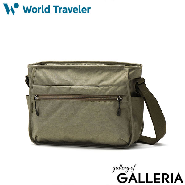 ワールドトラベラー ショルダーバッグ World Traveler デネブ 斜めがけ バッグ 小さめ B5 軽量 軽い 横型 ファスナー カジュアル 旅行 大人 メンズ レディース 17222