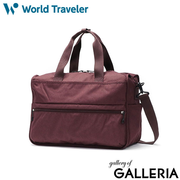 ワールドトラベラー ボストンバッグ レディース メンズ 大容量 軽量 ブランド World Traveler ショルダーバッグ 斜めがけ 2WAYボストン 旅行 軽い スポーツ 1泊2日 大きい カジュアル 出張 大人 デネブ 17225