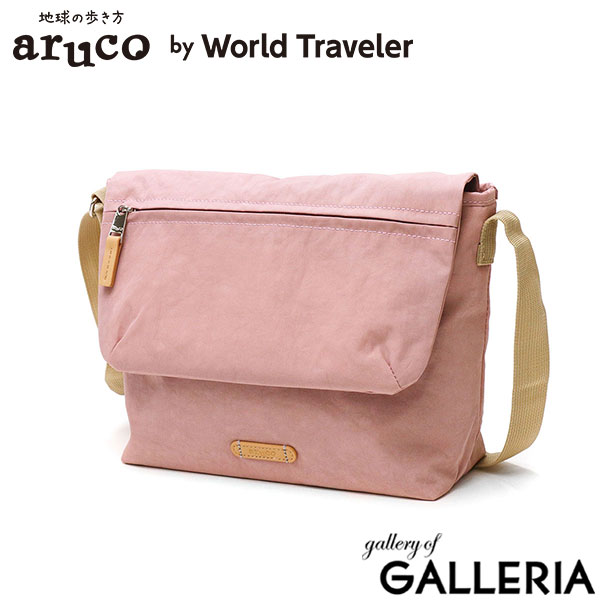 ワールドトラベラー ショルダーバッグ レディース ブランド 軽量 World Traveler エース 斜めがけ 大人 ナイロン A5 ミニショルダーバッグ かわいい 小さめ 斜めがけバッグ 軽い 斜め掛け 使いやすい aruco by WT マイラ 17463