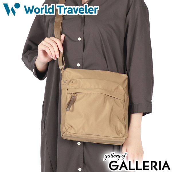 ワールドトラベラー ショルダーバッグ レディース メンズ 斜めがけバッグ ブランド World Traveler エース 小さめ かっこいい 斜めがけ 大人 軽量 A5 カジュアル シンプル 旅行 ミラ 17531