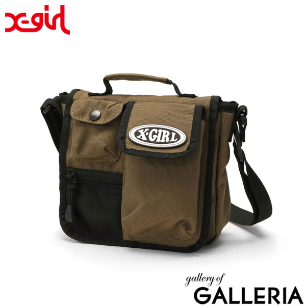 エックスガール ショルダーバッグ レディース 斜めがけバッグ X-girl バッグ 軽い 軽量 丈夫 小さめ 斜めがけ ブランド かわいい コンパクト ミニショルダー カジュアル MULTI POCKET SHOULDER BAG 105241053008