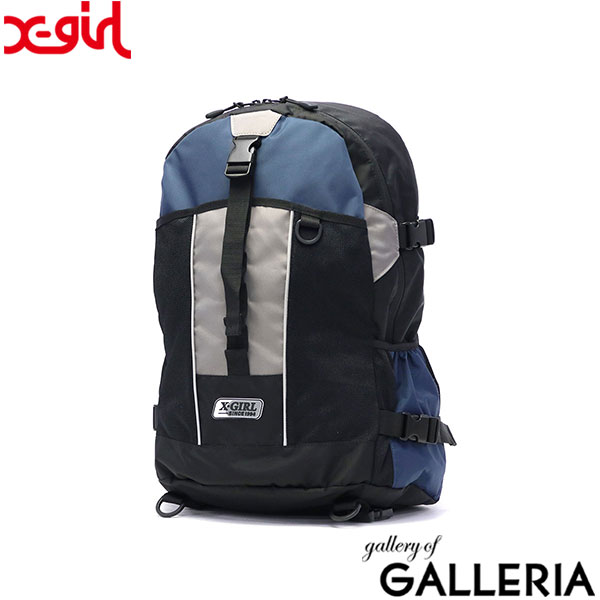 【セール】X-girl リュック レディース 大容量 通勤 通学 女の子 おしゃれ エックスガール バッグ 軽量 軽い 女子 大学生 高校生 中学生 女子高生 通学用 A4 PC 14インチ 30L シンプル DAISY CHAIN BACKPACK 105241053009