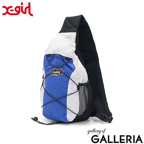 X-girl ボディバッグ レディース エックスガール ブランド かわいい 軽い 軽量 斜めがけ ショルダーバッグ 斜めがけバッグ ワンショルダーバッグ スポーティー 小さめ ナイロン おしゃれ BUNGEE CORD MINI BAG 105242053012