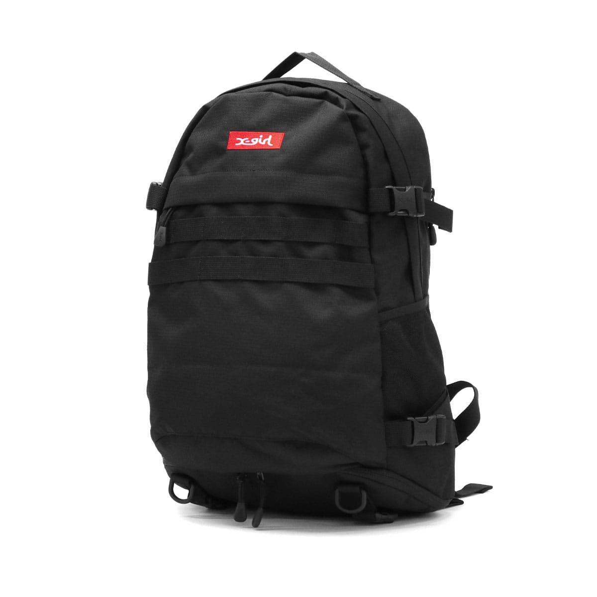 エックスガール リュック レディース 大容量 X-girl バッグ おしゃれ 軽量 使いやすい 通学 軽い A4 29L 撥水 MILLS LOGO ADVENTURE BACKPACK 105224053010 105225053002