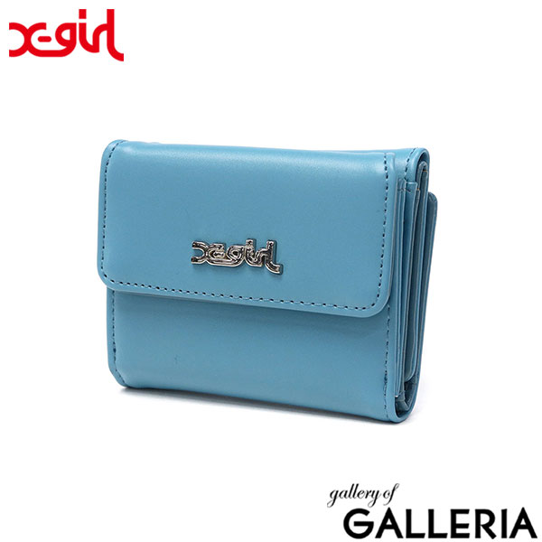 エックスガール 財布 レディース X-girl 三つ折り財布 ブランド 三つ折り ミニ コンパクト 小さめ ミニ財布 かわいい おしゃれ カジュアル 小銭入れ 合皮 高校生 中学生 女子 FAUX LEATHER MINI WALLET 105251054004
