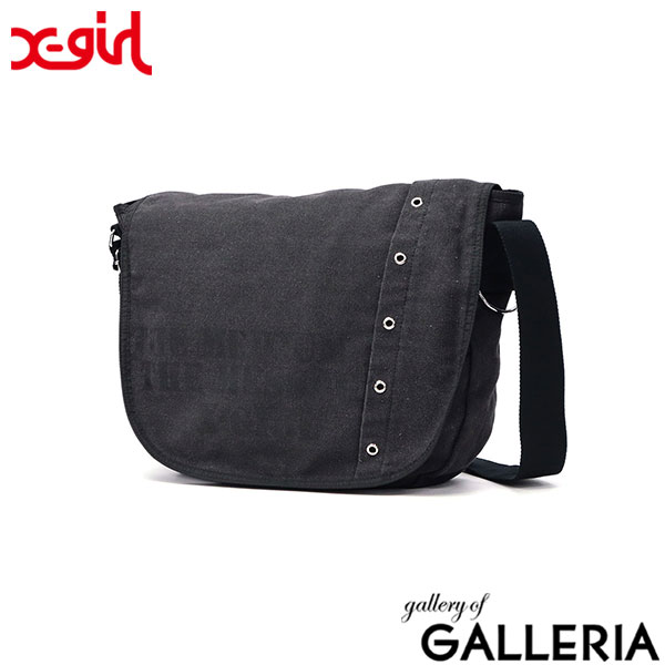 【セール】エックスガール ショルダーバッグ レディース 大容量 大きめ A4 X-girl バッグ 斜めがけ 軽量 大人 斜めがけバッグ 女子高生 ストリート 女子 通勤 通学 DISTRESSED PRINT SHOULDER BAG 105252053010