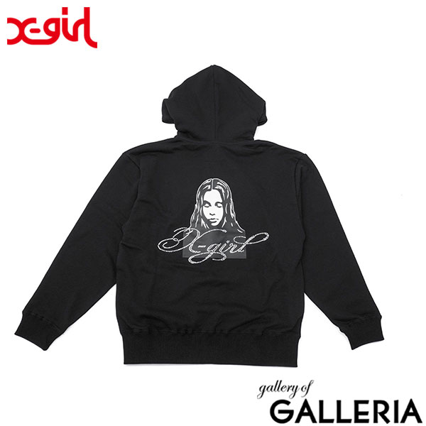 X-girl エックスガール パーカー スウェットパーカー Sサイズ Mサイズ AND FACE ZIP UP SWEAT HOODIE 105261012017