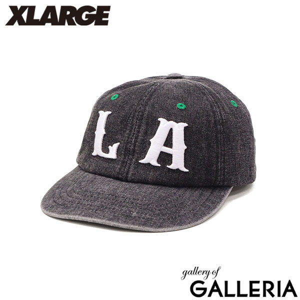 エクストララージ キャップ メンズ 深め XLARGE ブランド 6パネル デニム デニム素材 刺繍 ワッペン カジュアル ストリート アイレット おしゃれ かっこいい サイズ調整 DESERT DENIM CAP 101252051004