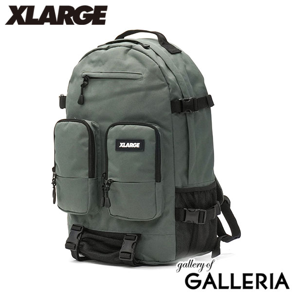 エクストララージ リュック メンズ レディース ブランド 大容量 XLARGE ポケット 多い おしゃれ 通学 A4 B4 高校生 大学生 黒 グレー 通学リュック PC 大きめ UTILITY DOUBLE POCKET BACKPACK 101253053003