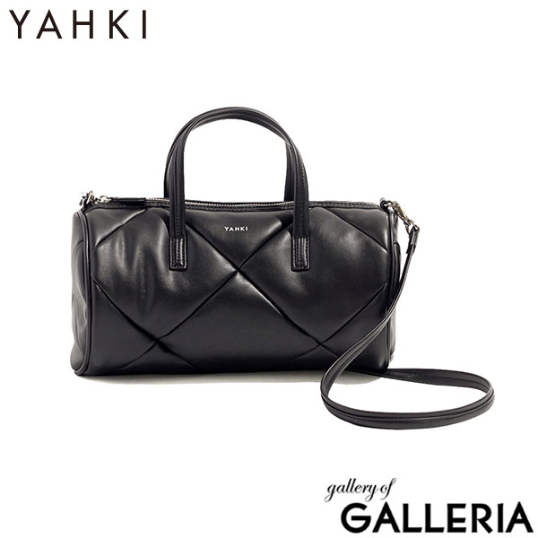 ヤーキ ボストンバッグ レディース かわいい 軽量 キルティング YAHKI バッグ ショルダーバッグ ブランド 小さめ ミニショルダー おしゃれ シンプル ロゴ ロール型 合皮 2WAY FAKE CROSSBODY BAG YH-746