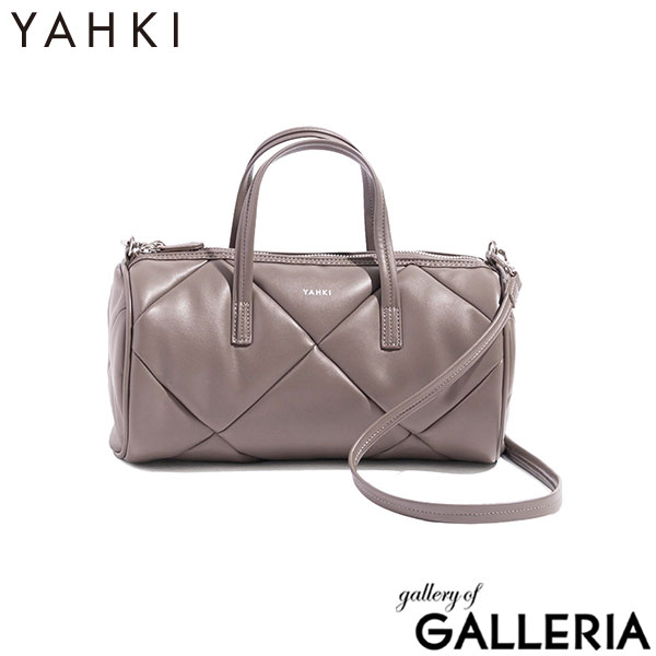 ヤーキ ボストンバッグ レディース かわいい 軽量 キルティング YAHKI バッグ ショルダーバッグ ブランド 小さめ ミニショルダー おしゃれ シンプル ロゴ ロール型 合皮 2WAY FAKE CROSSBODY BAG YH-746