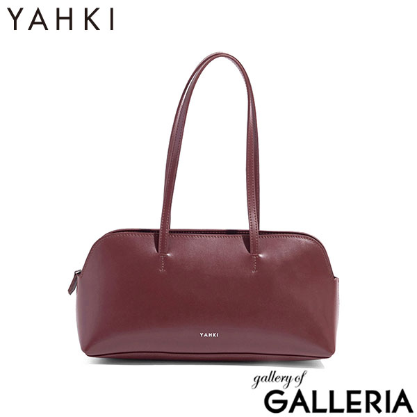 ヤーキ ハンドバッグ レディース YAHKI バッグ 軽量 小さめ コンパクト 革 レザー 肩掛け 手持ち ブランド 大人 上品 おしゃれ かわいい シンプル ボストン型 横長 横型 SOFT W FACE SHOULDER BAG YH-752