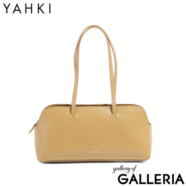 ヤーキ ハンドバッグ レディース YAHKI バッグ 軽量 小さめ コンパクト 革 レザー 肩掛け 手持ち ブランド 大人 上品 おしゃれ かわいい シンプル ボストン型 横長 横型 SOFT W FACE SHOULDER BAG YH-752