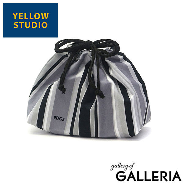 【メール便】 イエロースタジオ ランチ巾着 お弁当袋 保冷 大きめ おしゃれ 男の子 巾着 高校生 小学生 中学生 大人 YELLOW STUDIO 裏地 男子 女子 ポーチ お弁当箱入れ 日本製 EDGE ’25 EDGE 保冷ランチ巾着