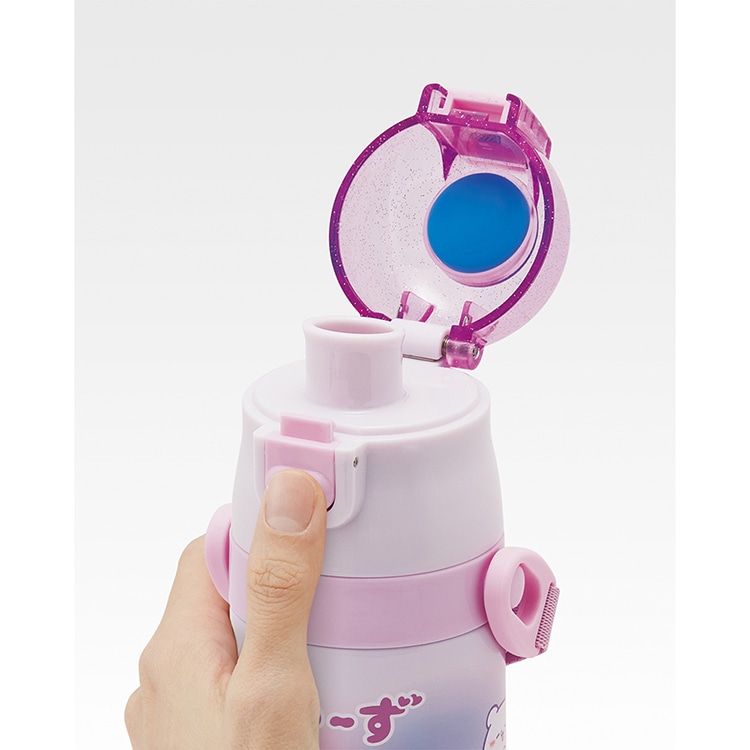 スケーター 超軽量コンパクト2WAYステンレスボトル らぶいーず SKDC4