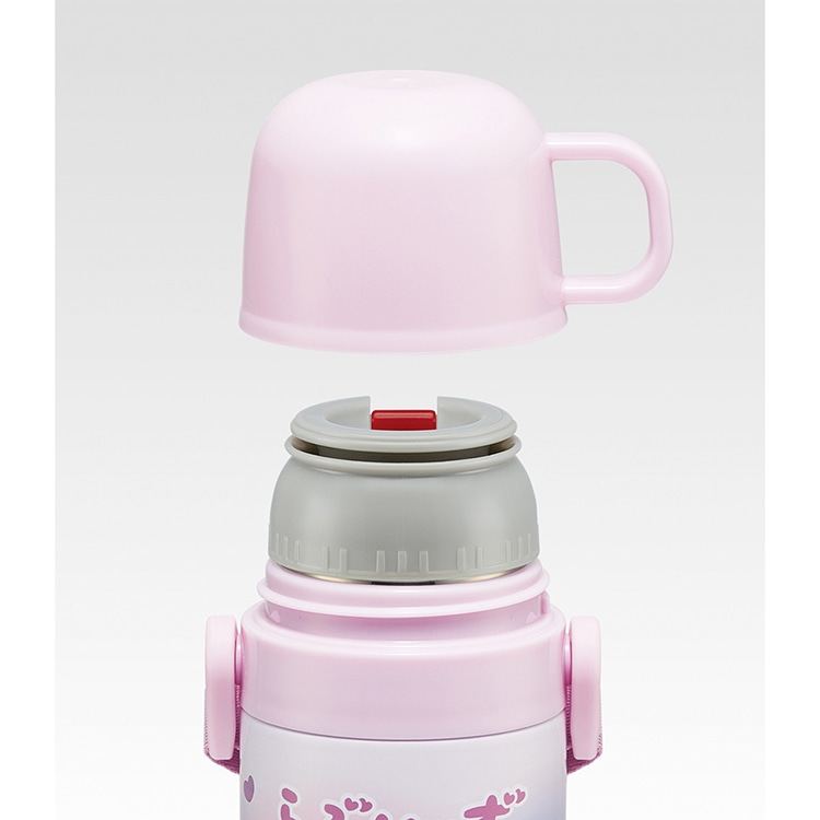 スケーター 超軽量コンパクト2WAYステンレスボトル らぶいーず SKDC4