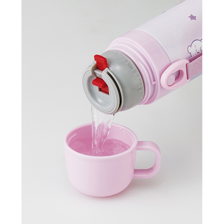 スケーター 超軽量コンパクト2WAYステンレスボトル らぶいーず SKDC4