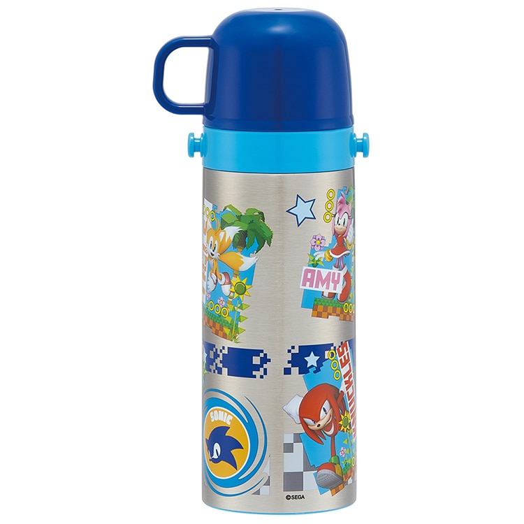 スケーター 超軽量コンパクト2WAYステンレスボトル ソニック SKDC4