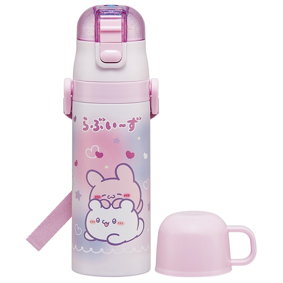 スケーター 超軽量コンパクト2WAYステンレスボトル らぶいーず SKDC4