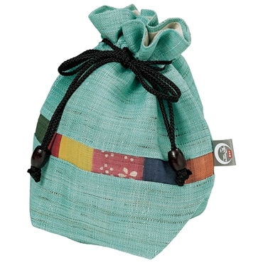 スケーター バルーンシルエット巾着ポーチ 鴻月 ターコイズ KOOKB1