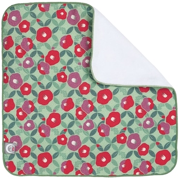 スケーター タオルハンカチ 鴻月 つばき緑青色 KOMTA1