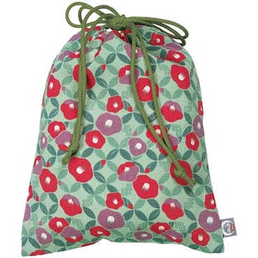 スケーター 巾着 鴻月 つばき緑青色 KOMKB1