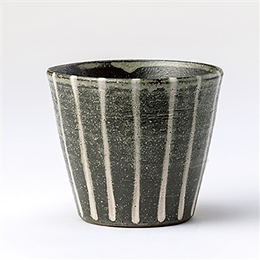 スケーター 滝縞 ロックカップ (信楽焼) 鴻月 3-3234