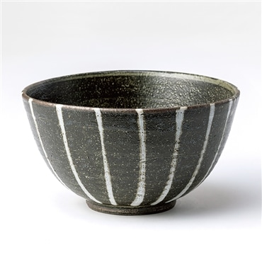 スケーター 滝縞 どんぶり (信楽焼) 鴻月 3-3473