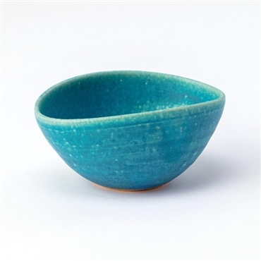 スケーター 青彩釉 深豆鉢 (信楽焼) 鴻月 3-3440