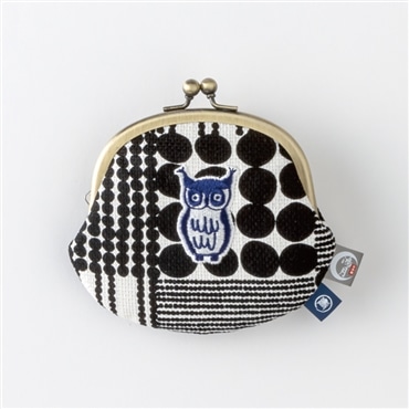 スケーター ちょっと大きめがま口 鴻月 ふくろう(刺繍入り) KOUGA4