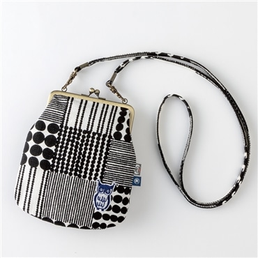 スケーター スマホが入るがま口ショルダーポーチ 鴻月 ふくろう(刺繍入り) KOUGA5