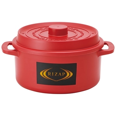 スケーター ココット風電子レンジ用鍋 1.6L RIZAP RED MWCP2