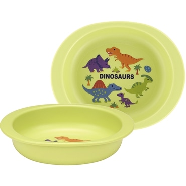 スケーター 抗菌電子レンジ・食洗機対応 小皿 DINOSAURS PICTURE BOOK NEW XP25AG