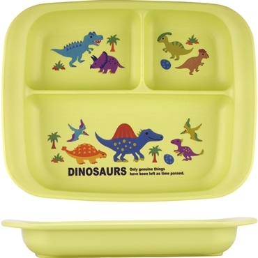 スケーター 抗菌電子レンジ・食洗機対応 ランチ皿 DINOSAURS PICTURE BOOK NEW XP7AG