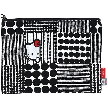 スケーター ファスナーポーチ 鴻月 Hello Kitty(刺繍入り) KOUFP1