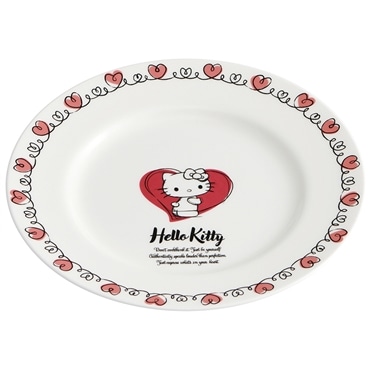 スケーター プレート小 NARUMI ボーンチャイナ ハローキティ ドローイングタッチ CBPL19