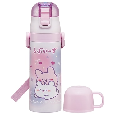 スケーター 超軽量コンパクト2WAYステンレスボトル らぶいーず SKDC4