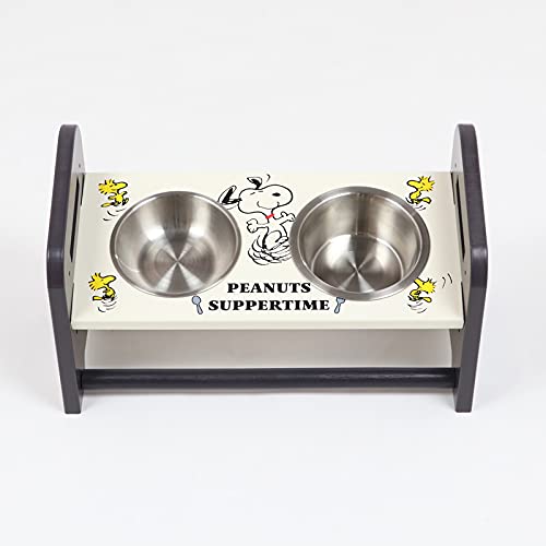 ペットパラダイス 犬 食器 ステンレス 高さ調整 スヌーピー スタンド えさ皿 ボウル